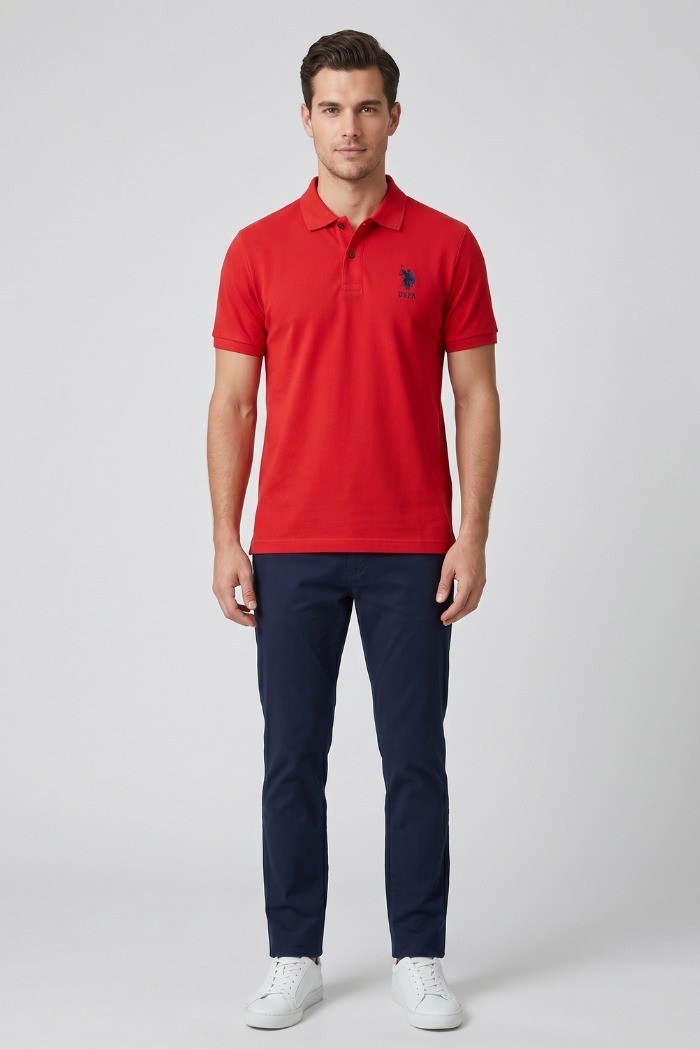 US Polo ASSN polo in piquet di cotone Flyn US43197004 [1c5b4dfb]