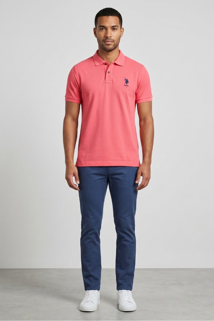 US Polo ASSN polo in piquet di cotone Flyn US43197004 [3f5f151b]