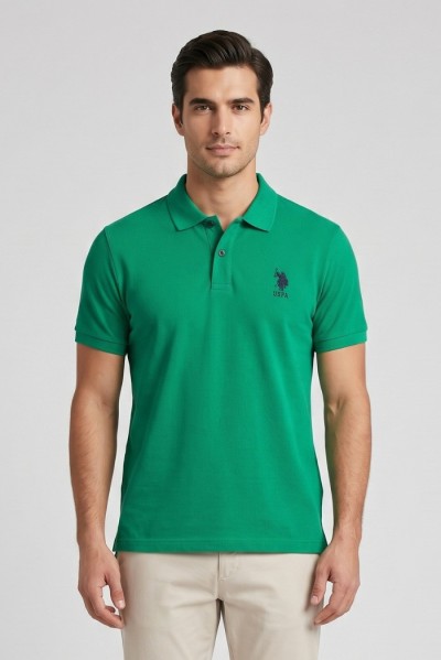 US Polo ASSN polo in piquet di cotone Flyn US43197004 [41114e83]