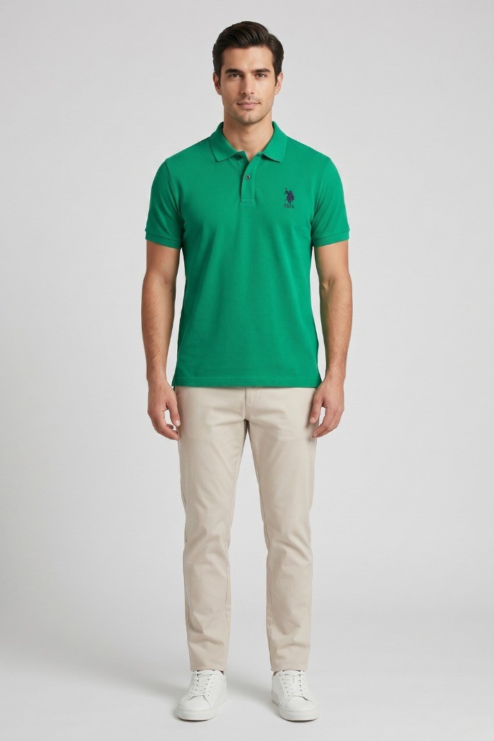 US Polo ASSN polo in piquet di cotone Flyn US43197004 [2f2acc8a]