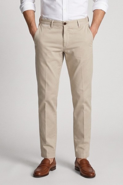 Moro pantalone chino con pences tinto in filo ME2642 — 805219040080474_1