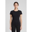 Influencer t-shirt in cotone con dettaglio floreale 05AB233 [48e400ef]