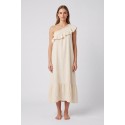 Influencer abito lungo in cotone 05B10466 [6d28dbb5]