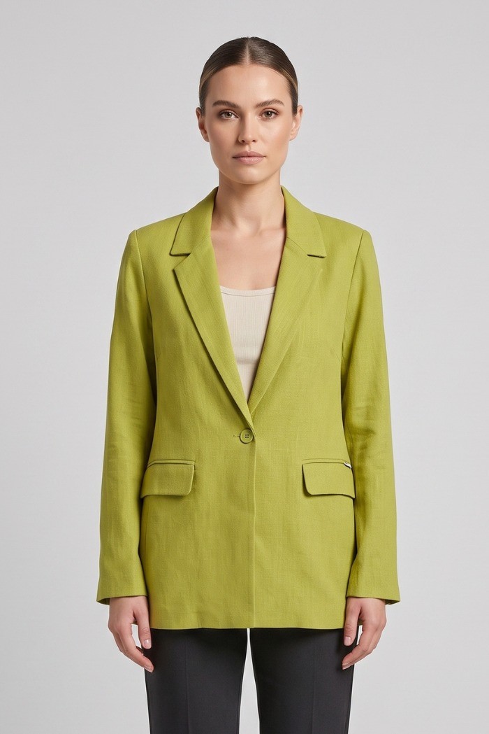 Influencer blazer misto lino 03T0004 [be652d74]