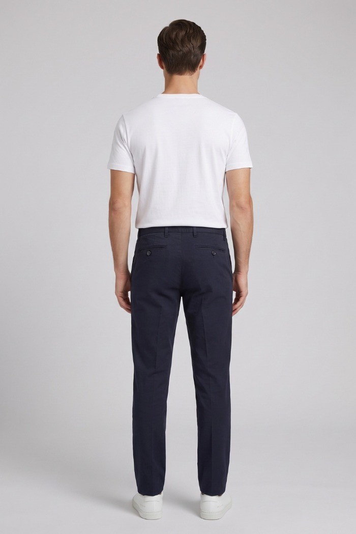 Moro pantalone chino con pences tinto in filo ME2640 [01a7e297]