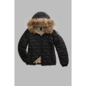 Blauer piumino con bordo in pelliccia Aldie 26WBLDC03034-006047 [7bfb4e1c]
