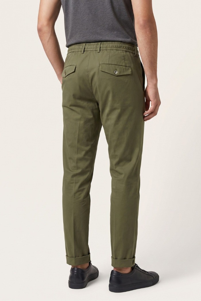 Camouflage pantalone con laccio in misto cotone FRANK-N21 [3d94cc83]