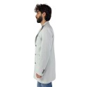 Two-Bi cappotto in misto lana con tessuto diagonale CAPP234 [92ba7ffe]