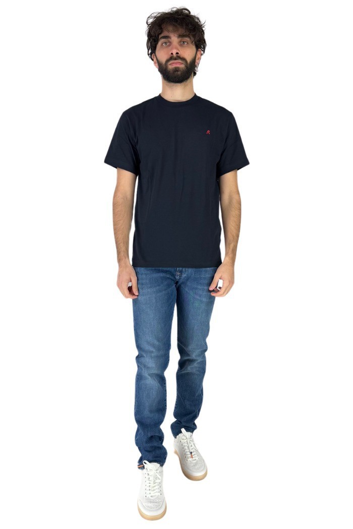 Replay t-shirt in jersey con logo ricamato m3015.000.2660 [12120d27]