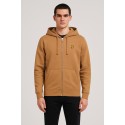 Lyle & Scott felpa con cappuccio con zip in jersey di cotone loopback ML420VOG [38ae0bc8]