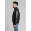 Markup giubbino in ecopelle con collo lupetto MK24005 [8d2e0f7c]