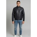 Markup giubbino in ecopelle con collo lupetto MK24005 [3f638966]