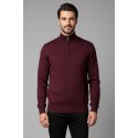 Baci & Abbracci lupetto mezza zip in misto viscosa 450002 [8a21af5f]