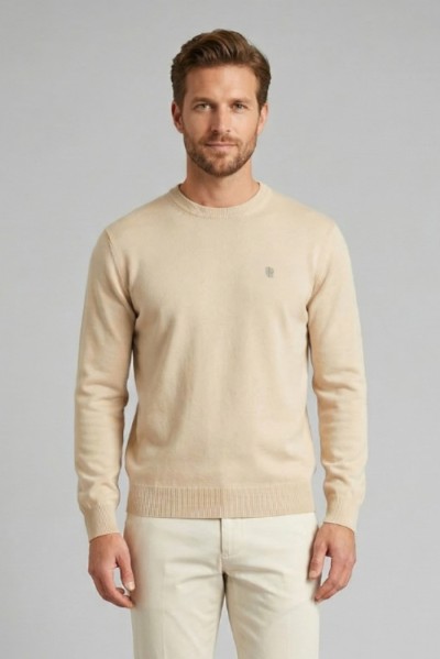 Urban Ring maglia girocollo in cotone con logo UR1100001 [cc21e72f]