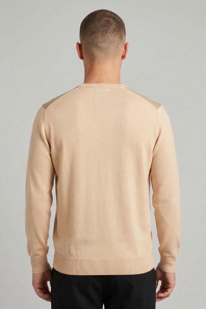 Urban Ring maglia girocollo in cotone con logo UR1100001 [1507a422]