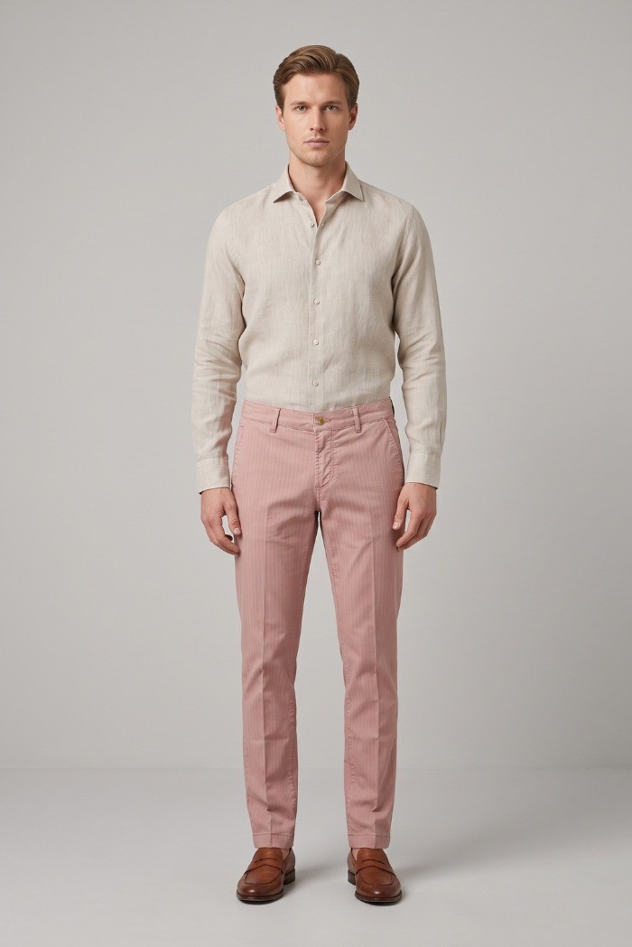 Camouflage pantalone chino in misto cotone REY17-F114 [ac6f5888]