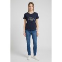 Fresh Flower t-shirt over con stampa strass FD571 [7c2fe4b3]