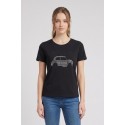Fresh Flower t-shirt over con stampa strass FD571 [a2086430]