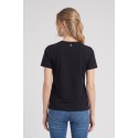 Fresh Flower t-shirt over con stampa strass FD571 [7b2e273d]