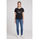 Fresh Flower t-shirt over con stampa strass FD571 [cc33e639]