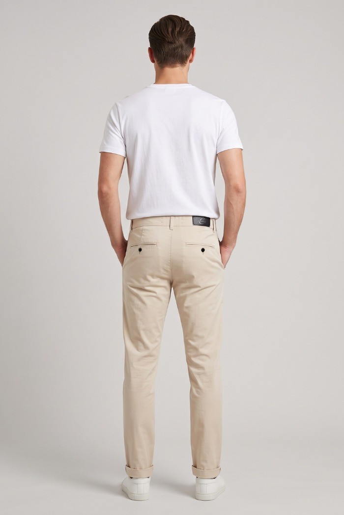 Camouflage pantalone chino in cotone stretch SAND-Z10 [680bf335]