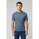 Markup maglia girocollo in misto lino MK1900045 [f9578f6c]