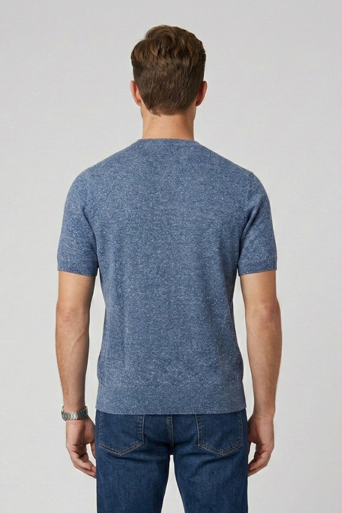 Markup maglia girocollo in misto lino MK1900045 [2071cc61]