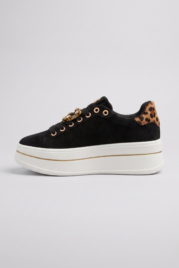 Gold & Gold sneaker platform con dettaglio gioiello GB989 [76b7bbff]