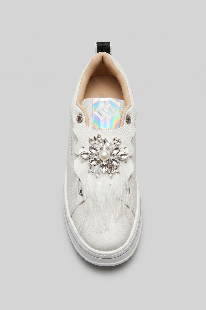Gold & Gold sneaker platform con dettaglio gioiello GB987 [828a1a36]