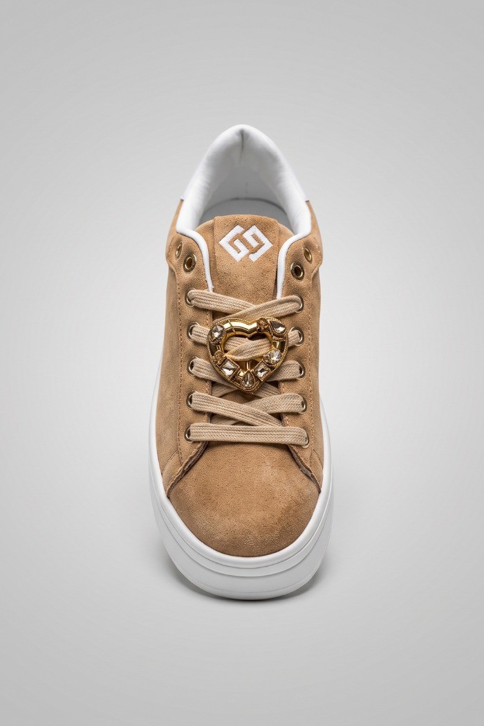 Gold & Gold sneaker platform con dettaglio gioiello GB989 [6fce805c]