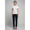 Markup t-shirt in cotone con taschino e dettaglio catena MW1610003 [92aeb438]