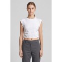 Blash t-shirt cropped giromanica in cotone BS1710006 [f08f3ae4]