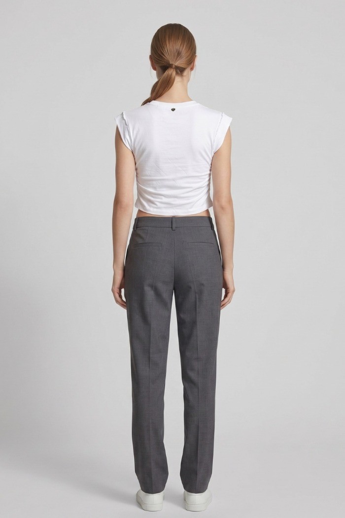 Blash t-shirt cropped giromanica in cotone BS1710006 [29a979e9]