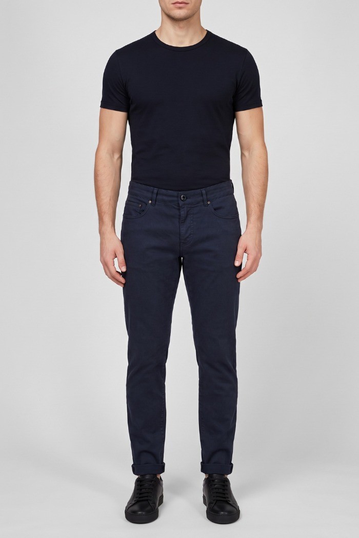 No Lab pantalone chino in cotone stretch Newyork-var [6feebe9d]