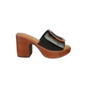 MNG Collection sandalo in pelle con tacco alto 9351 [220345d9]