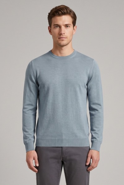 Markup maglia girocollo in misto viscosa MK20010 [a3409af4]