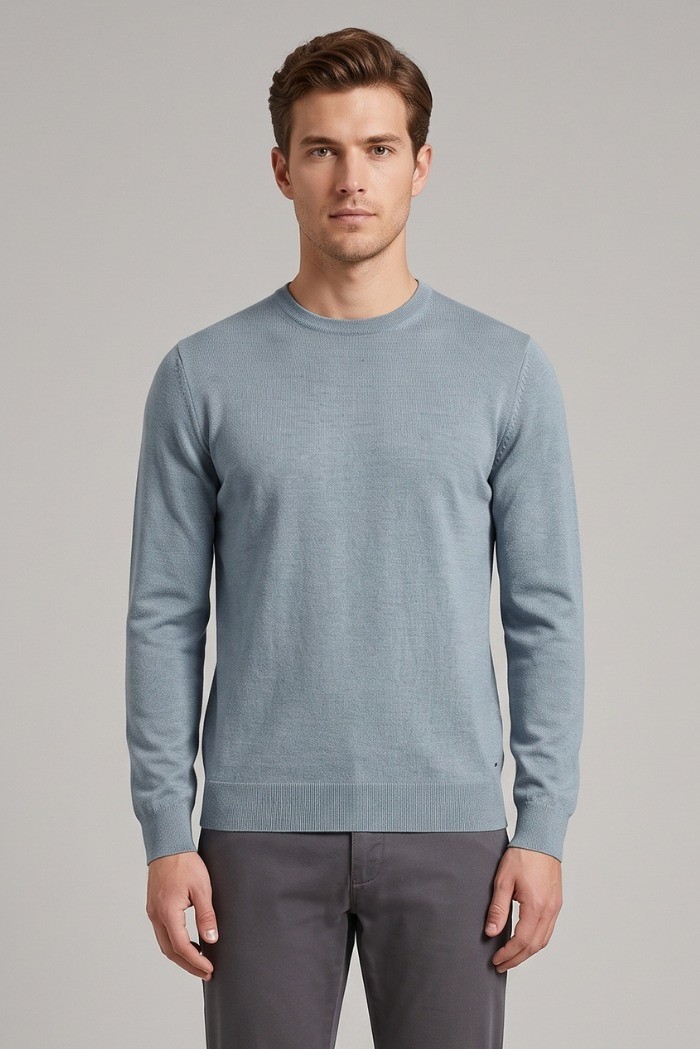 Markup maglia girocollo in misto viscosa MK20010 [a3409af4]