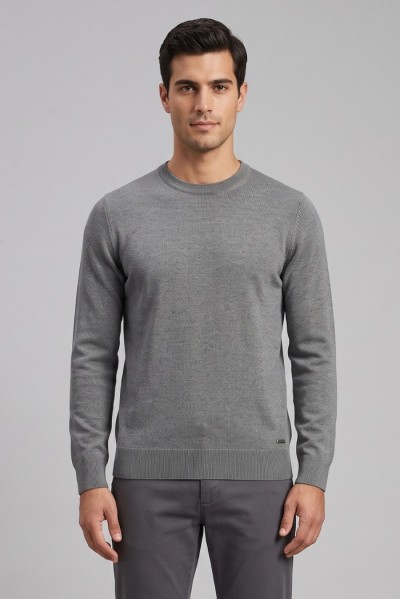 Markup maglia girocollo in misto viscosa MK20010 [4383ee90]