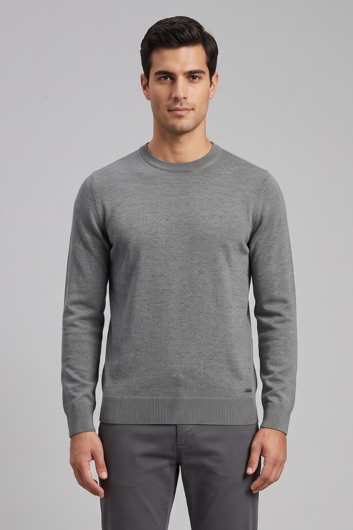 Markup maglia girocollo in misto viscosa MK20010 [4383ee90]