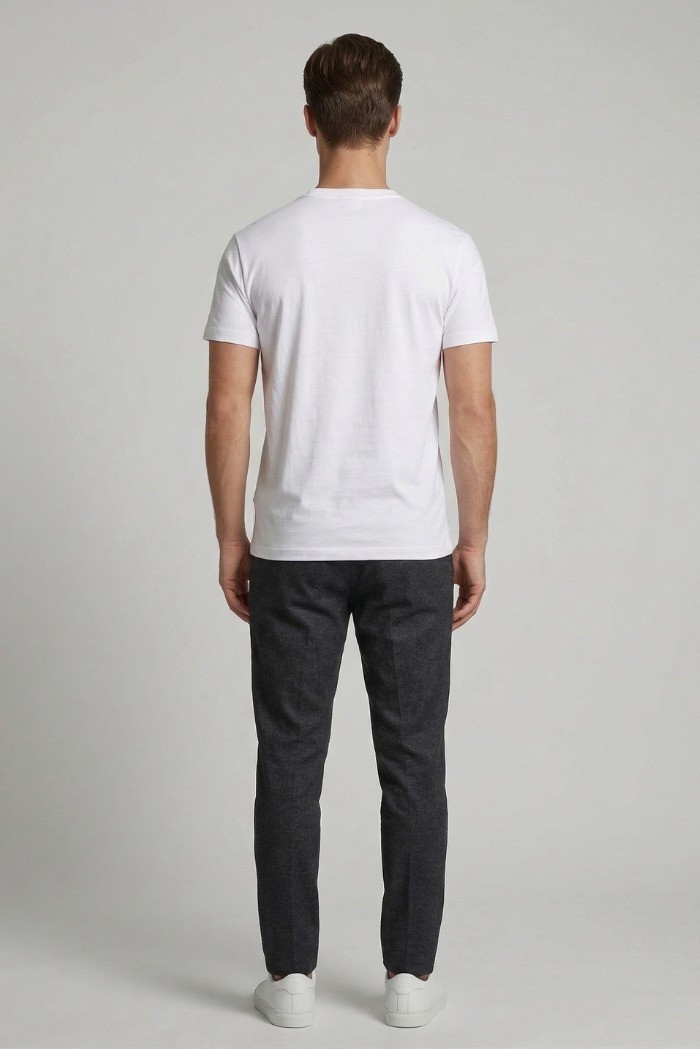Drop Season 2 t-shirt girocollo in cotone con stampa SS26214 [99a2a398]