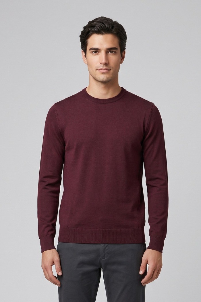Markup maglia girocollo in misto viscosa MK20010 [22e78325]