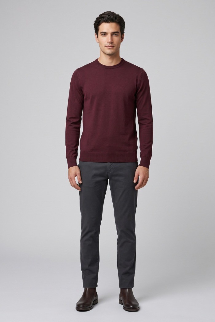 Markup maglia girocollo in misto viscosa MK20010 [4cdc012c]