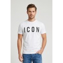 Icon t-shirt in cotone con maxi stampa logo IUT001 [572e9e90]