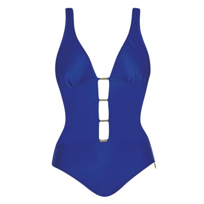 Intero scollatura profonda blu Opera