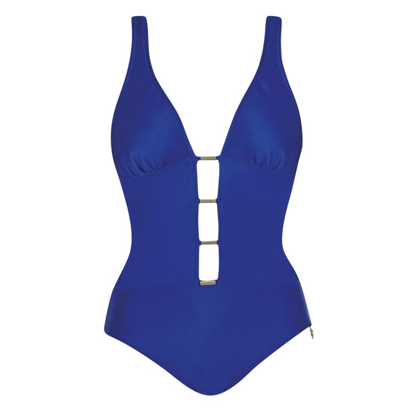 Intero scollatura profonda blu Opera