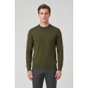 Markup maglia girocollo in misto viscosa con toppe mk20028 [d83ae7fc]