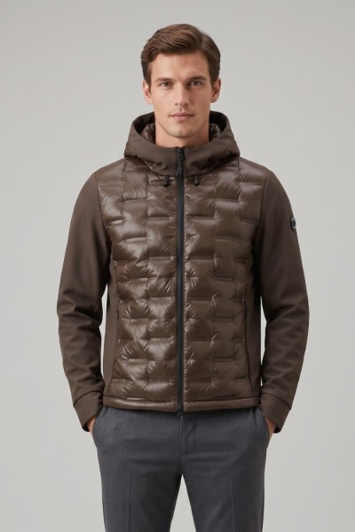Markup giubbino combinato con cappuccio MK9940015 [d3e6db23]