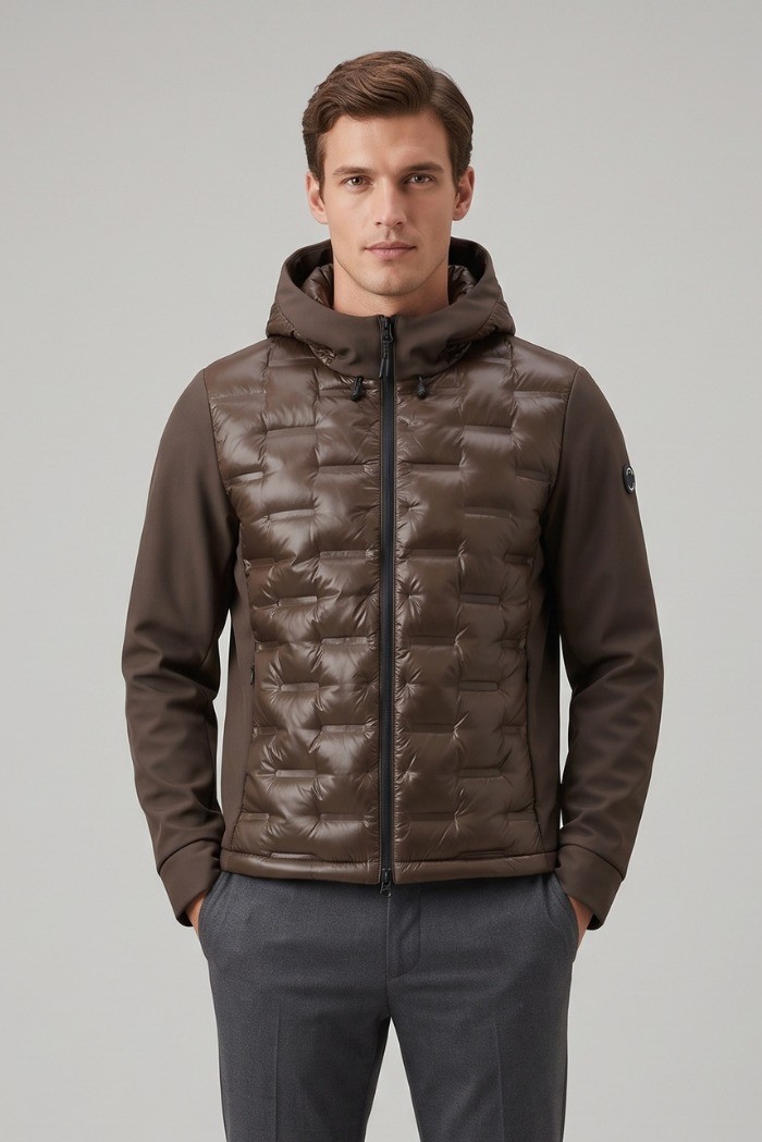Markup giubbino combinato con cappuccio MK9940015 [d3e6db23]
