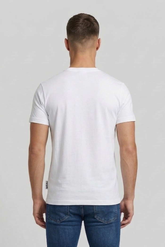 Icon t-shirt in cotone con stampa logo trasversale IUT006 [caf52ea9]