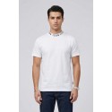Icon t-shirt in cotone con stampa logo sul colletto IUT042 [6bde45bf]